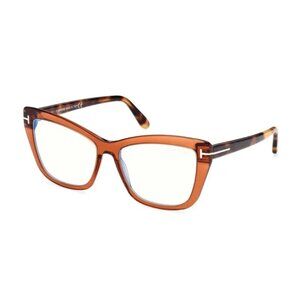 NEW TOM FORD EYEGLASSES BROWN WOMEN CAT EYE EYEWEAR